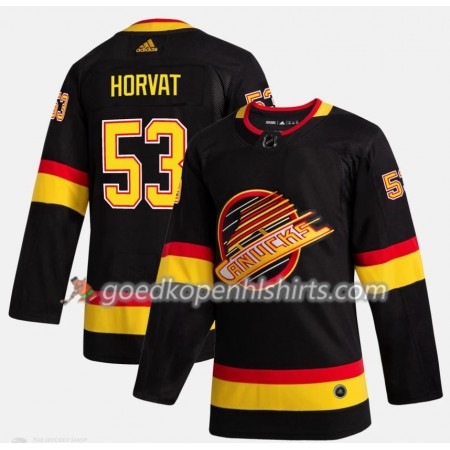 Vancouver Canucks Bo Horvat 53 Flying Skate Adidas 2019-2020 Zwart Authentic Shirt - Mannen